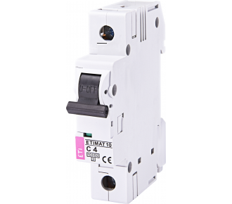 Автоматичний вимикач ETI ETIMAT 10 1p C 4А (2131710)