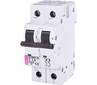 Автоматичний вимикач ETI ETIMAT 10 2p C 1,6А (2133707)