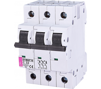 Автоматичний вимикач ETI ETIMAT 10 3p C 32А (2135719)