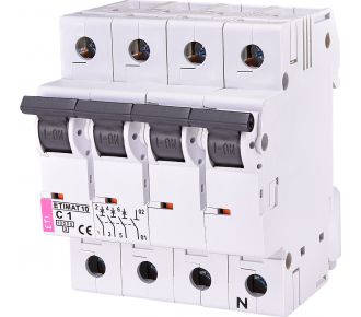 Автоматичний вимикач ETI ETIMAT 10 3p NC 1А (2136704)