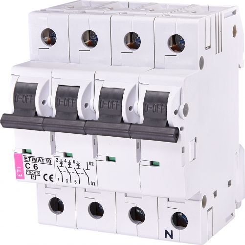 Автоматичний вимикач ETI ETIMAT 10 3p NC 6А (2136712) - фото 1