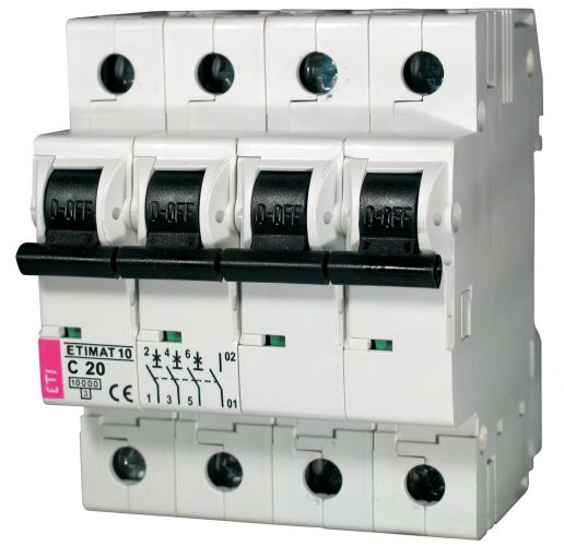 Автоматичний вимикач ETI ETIMAT 10 3p NC 20А (2136717) - фото 1