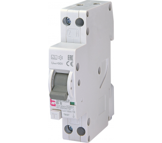 Диференціальний автоматичний вимикач ETI KZS-1M SUP B 6 / 0,03 A (2175701)