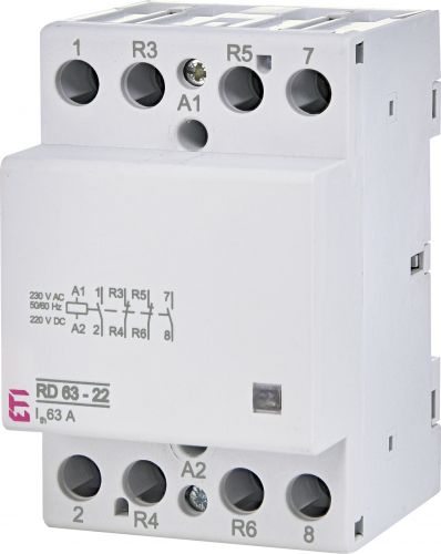 Контактор ETI RD 63-22 230V AC/DC (2464030) - фото 1