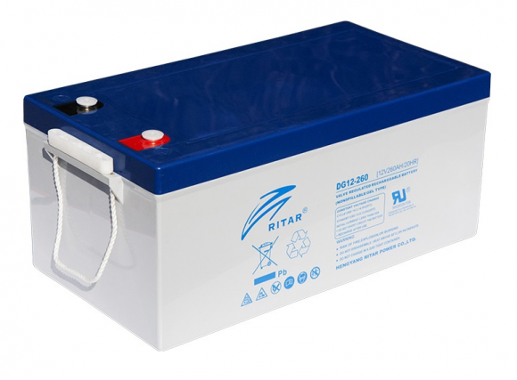 Аккумуляторная батарея RITAR DG12-260 12V 260Ah (2175) - фото 1