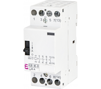 Контактор модульный ETI R-R 25-40 230V AC (ручн.управл.) (2464052)