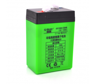Аккумуляторная батарея QSuo QS-6010 6V 10A (18297)+зарядное устройство