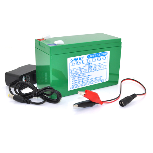 Аккумуляторная батарея QSuo QS-1208A 12V 8A (18301)+зарядное устройство - фото 1