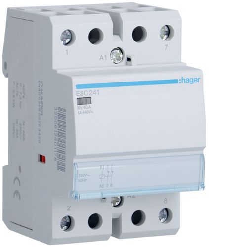 Контактор Hager ESC241 40A, 2НЗ, 230В - фото 1