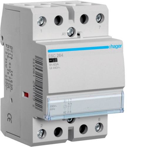Контактор Hager ESC264 63A, 2НЗ, 230В - фото 1