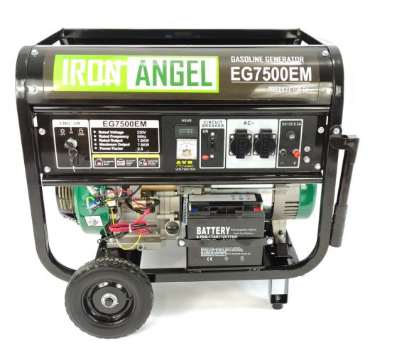 Генератор бензиновый IRON ANGEL EG 7500 E - фото 1