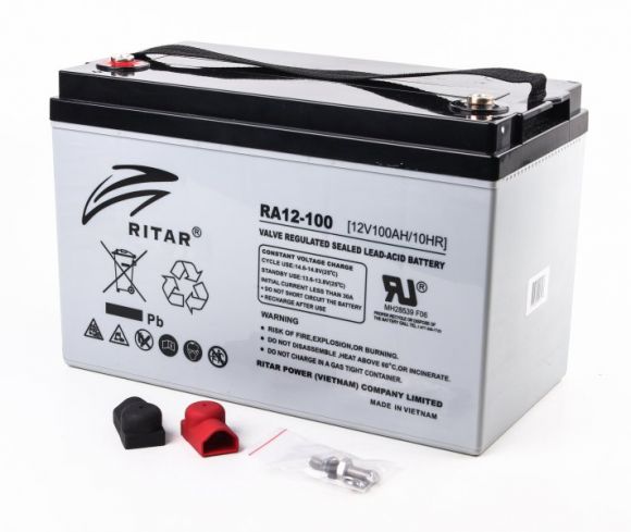 Аккумуляторная батарея RITAR RA12-100 12V 100Ah - фото 2