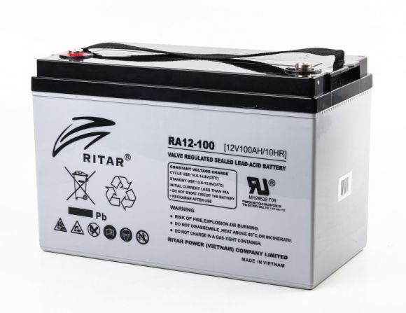 Аккумуляторная батарея RITAR RA12-100 12V 100Ah - фото 1