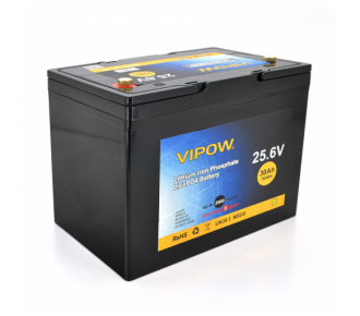 Акумуляторна батарея Vipow LiFePO4 25,6 V 30AH (17730)