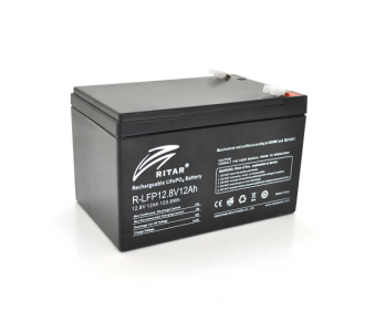 Аккумуляторная батарея RITAR LiFePO4 12,8V 12Ah (7749)