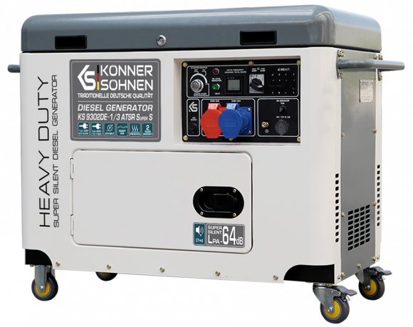 Генератор дизельный Konner&amp;Sohnen KS 9302DE-1/3 ATSR SUPER S (Euro II) - фото 1