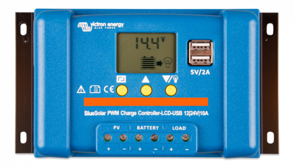 Контролер заряду Victron Energy BlueSolar PWM-LCD &amp; USB 12/24V-20A - фото 1