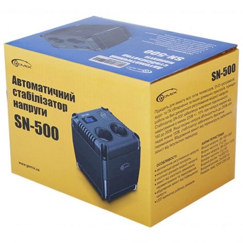 Стабилизатор напряжения Gemix SN-500 (07500021) - фото 4