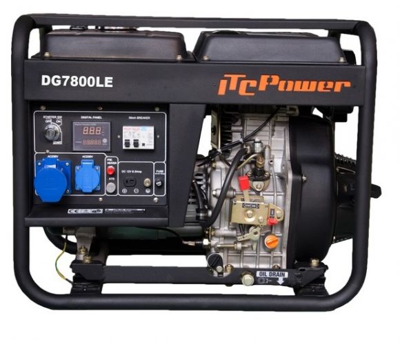 Генератор дизельный ITCPower DG7800LE (34083) - фото 2