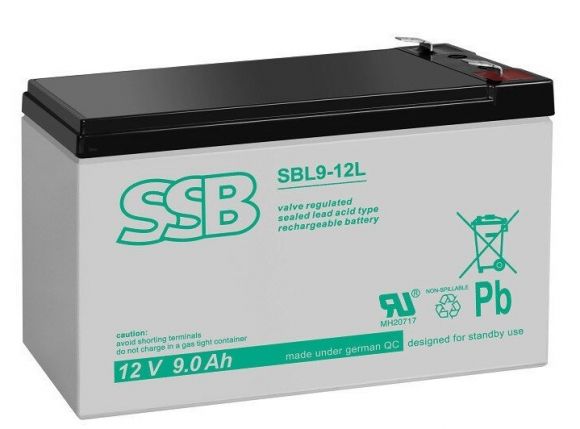 Аккумуляторная батарея SSB AGM 12V 9Ah (SBL9-12L) - фото 1