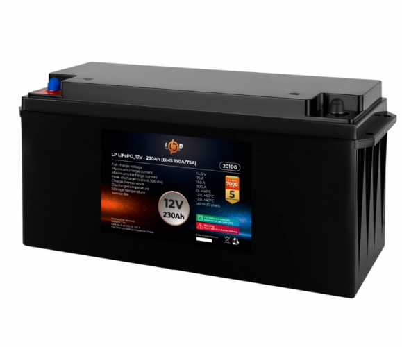 Аккумуляторная батарея LogicPower LP LiFePO4 12V (20100) - фото 1