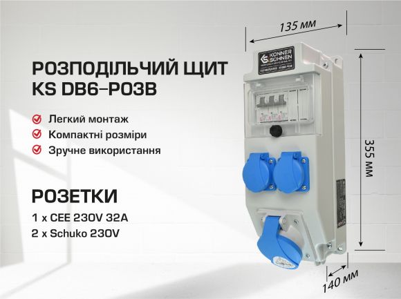 Распределительный щит Konner&amp;Sohnen KS DB6-P03В - фото 8