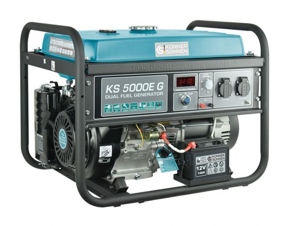 Генератор бензиново-газовий Konner&amp;Sohnen KS 5000E G - фото 6