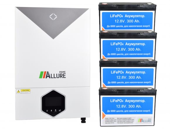 Система бесперебойного питания ALLURE PRIME MPS-VIII-6200W (48V) AP12-300 (300Ач / 3840Вт/ч) - 4шт (15240Вт) - фото 1