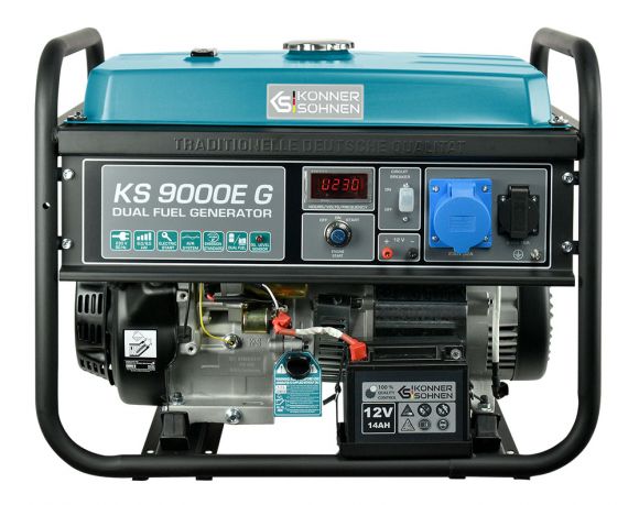 Генератор бензиново-газовий Konner&amp;Sohnen KS 9000E G - фото 1