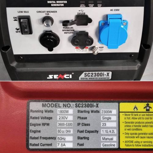 Генератор інверторний SENCI SC2300i-X - фото 7