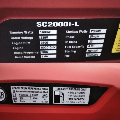 Генератор инверторный SENCI SC2000i-L - фото 5