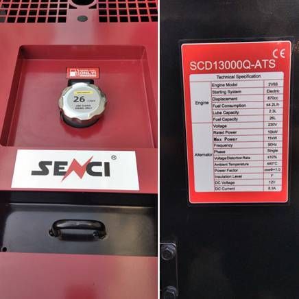 Генератор дизельный SENCI SCD13000Q-ATS - фото 4
