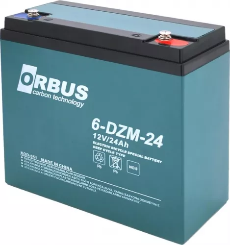 Аккумуляторная батарея ORBUS 6-DZM-24 1224 12V24AH - фото 1