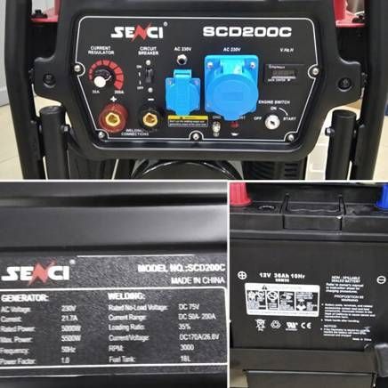Генератор сварочный Senci SCD 200 C - фото 8