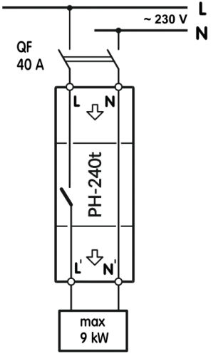Реле напряжения Новатек РН-240T (NTRN240T2) - фото 2