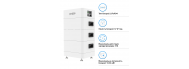 Аккумуляторная батарея Dyness Tower T10 LiFePO4 3xHV9637 288V 37Ah 10.66kWh BMS - фото 2