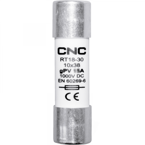 Предохранитель CNC RT18-30 12А 10х38 1000В DC (Б00036628) - фото 1