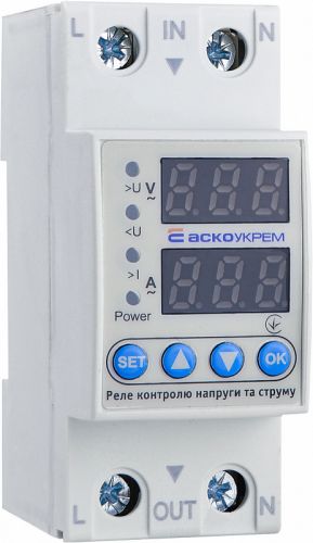 Реле контролю напруги АсКо RKV 2P 63А - фото 1