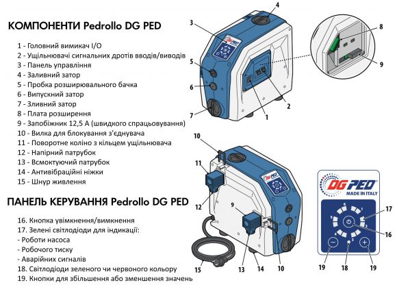 Насосная станция PEDROLLO DG PED 5 - фото 9
