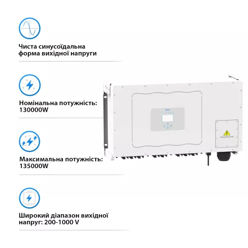 Инвертор сетевой DEYE SUN-130K-G01P3-EU - фото 3