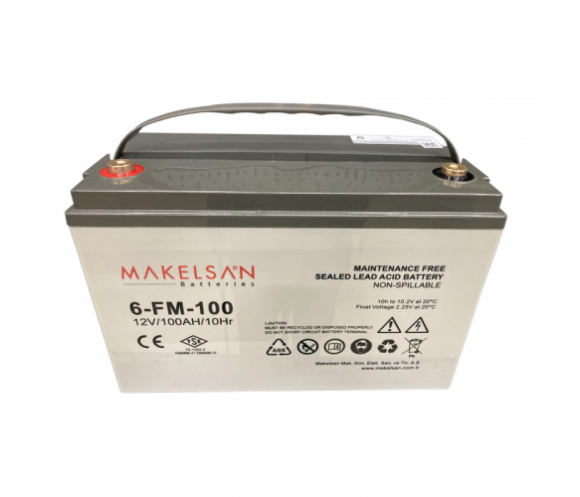 Аккумуляторная батарея Makelsan 6-FM-100. Black Case. 12V 100 Ah (2022) - фото 1