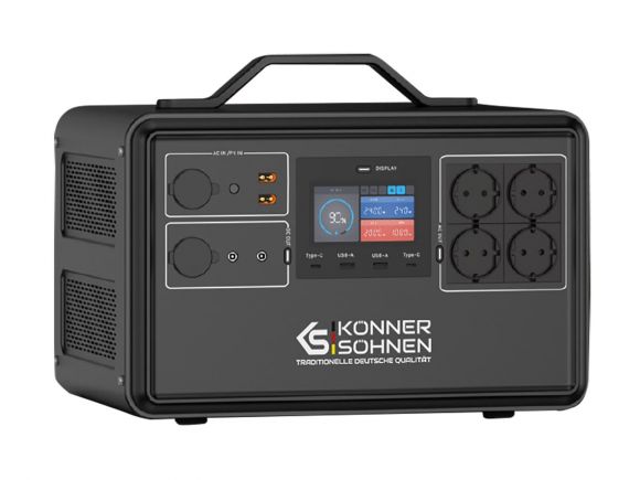 Портативная мобильная электростанция Konner&amp;Sohnen KS 2400PS - фото 2