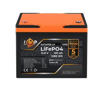 Аккумулятор LP LiFePO4 12,8V - 100 Ah (1280Wh) (24662)