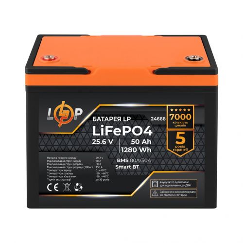Аккумулятор LP LiFePO4 25,6V - 50 Ah (1280Wh) (24666) - фото 1
