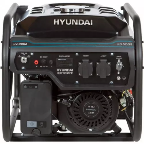 Генератор бензиново-газовый Hyundai HHY 3050FE - фото 2