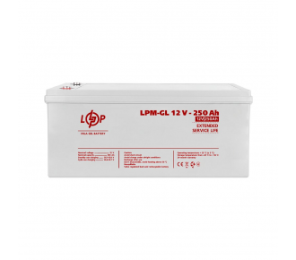 Аккумуляторная батарея LogicPower LPM-GL 12V 250AH