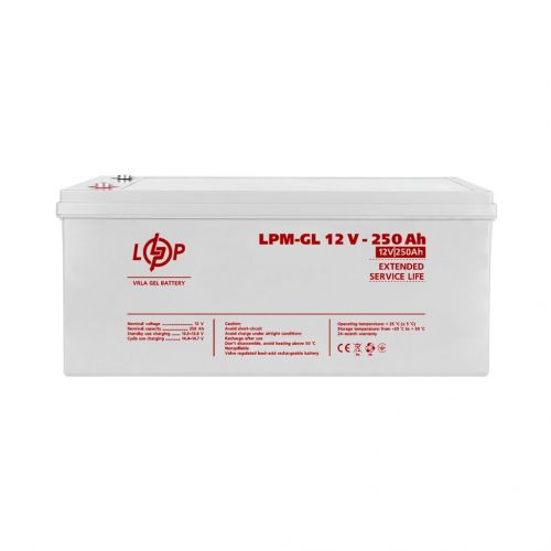 Аккумуляторная батарея LogicPower LPM-GL 12V 250AH - фото 1