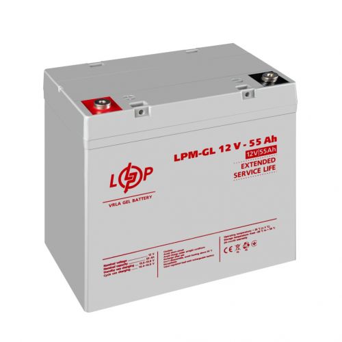 Аккумуляторная батарея LogicPower LPM-GL 12V 55AH - фото 3