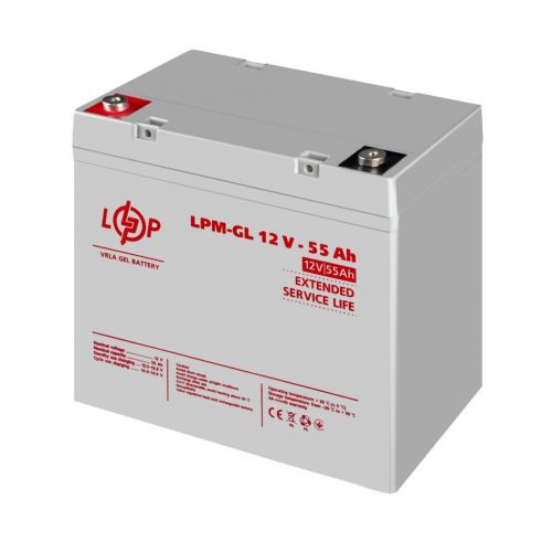 Аккумуляторная батарея LogicPower LPM-GL 12V 55AH - фото 2