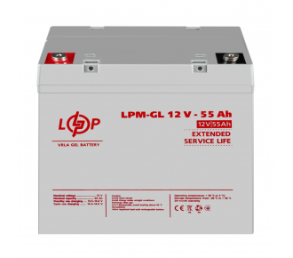 Аккумуляторная батарея LogicPower LPM-GL 12V 55AH